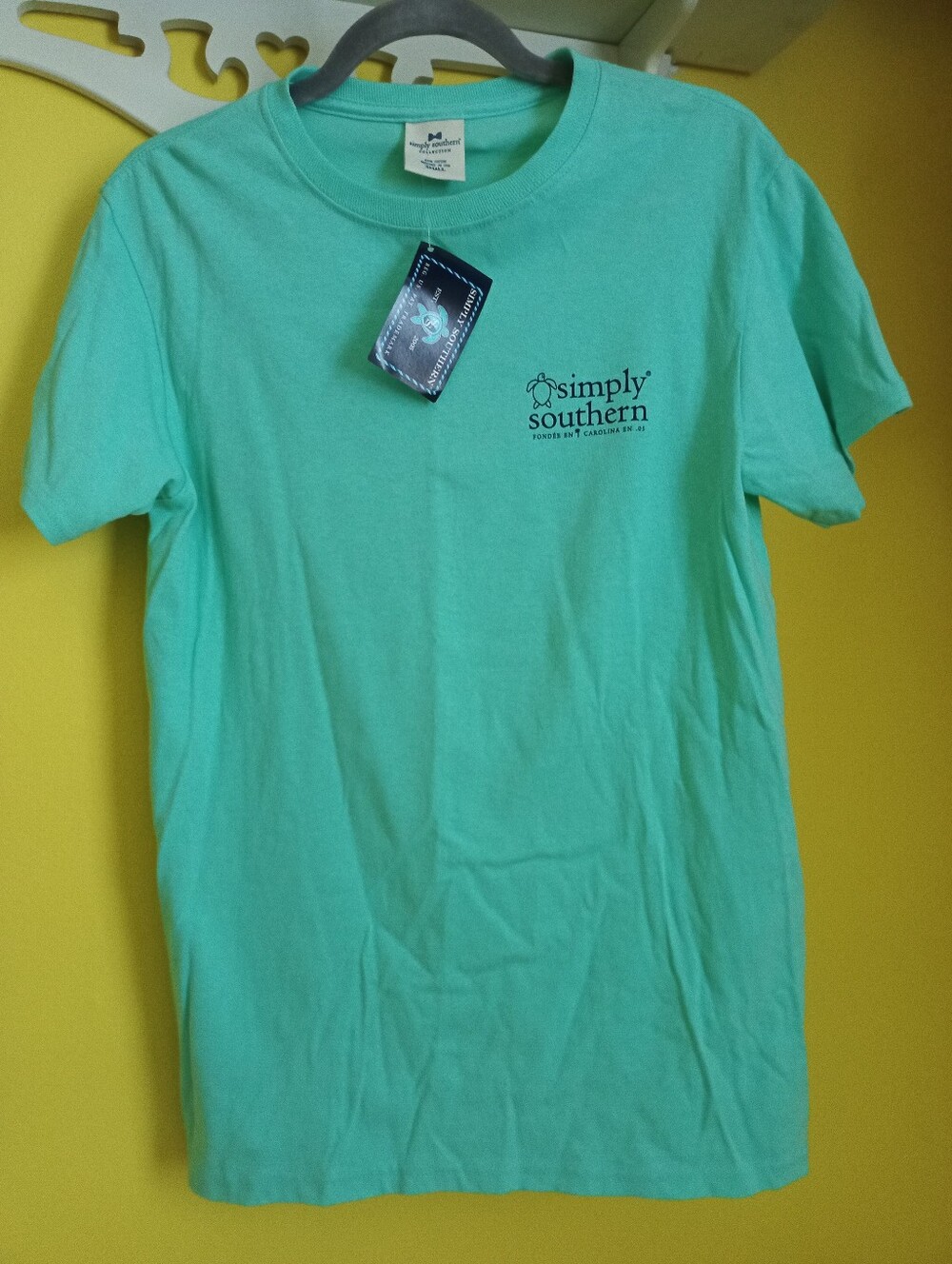 Small Teal Simply Southern T-shirt